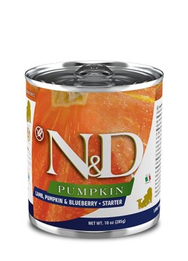 Natural And Delicious Pumpkin Wet Food Lamb Starter Puppy 285G